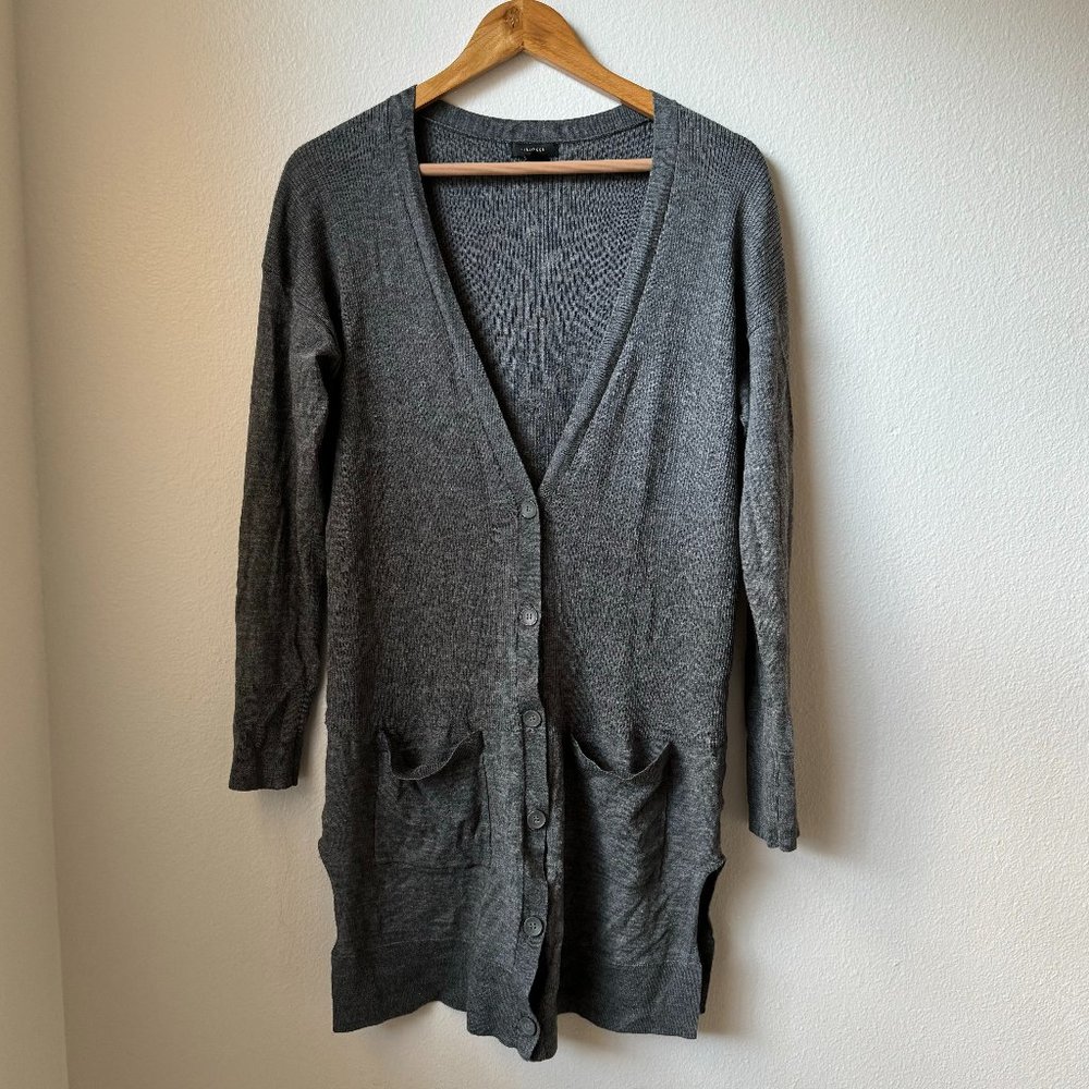 Halogen Knit Grey Long Cardigan